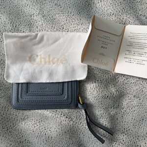 Chloe Blue Leather Wallet